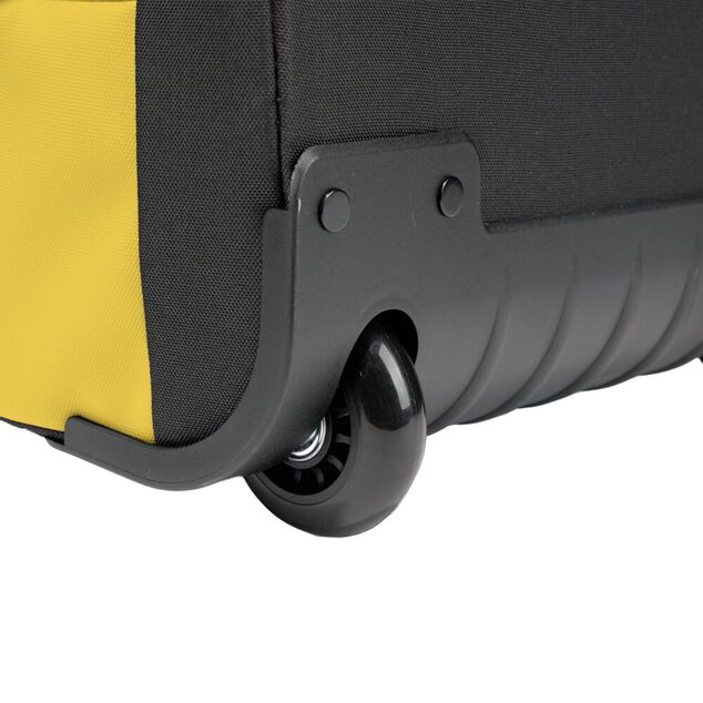 Valise souple 32L taille cabine 2 roues textile jaune 30,5x21xH53cm