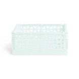 Caisse pliable vert pastel 3,4L - 24x17xH10cm