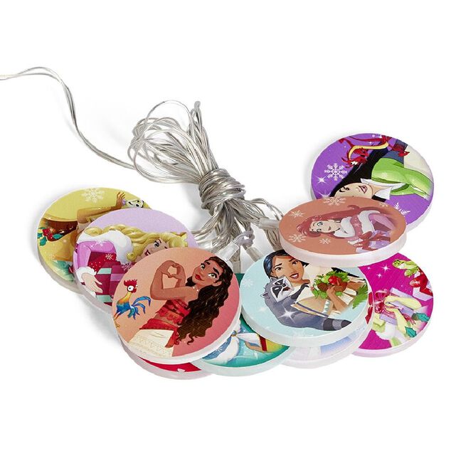 Guirlande lumineuse No&euml;l Princesses Disney 10LED blanc froid 1,4m