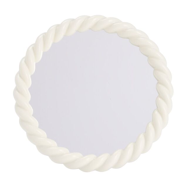 Miroir contour torsad&eacute; pastel &Oslash;19cm (2 mod&egrave;les)