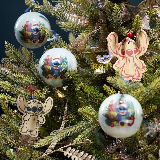 Boule de Noël Disney Stitch bleu Ø7,5cm