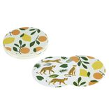 Dessous de verre x40 papier motif nature &Oslash;9cm