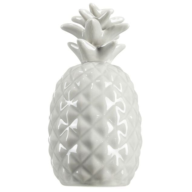 Ananas d&eacute;co en c&eacute;ramique H16,5 cm