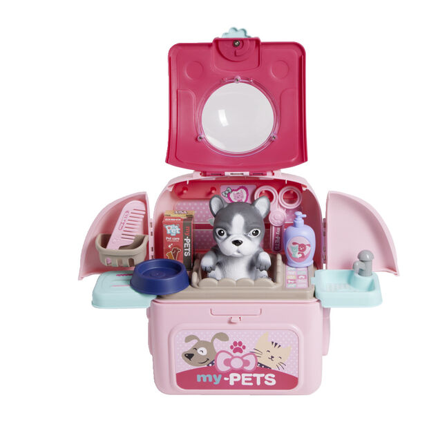 Sac &agrave; dos jouet toilettage chien ou chat 14 pi&egrave;ces
