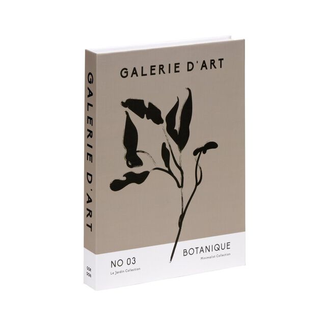 Bo&icirc;te de rangement forme livre galerie d'art 22x16,5x&Eacute;p3cm (2 mod&egrave;les)