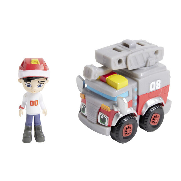 Figurine + voiture Bo et Spritzer Rev&Roll plastique + 3ans