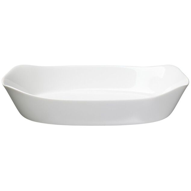 Plat rectangulaire en opale couleur blanc 30x22cm