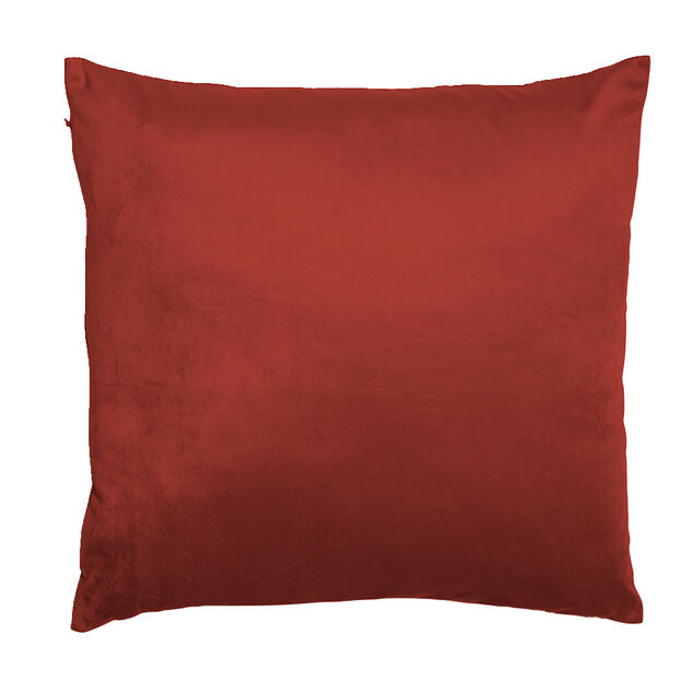 Housse de coussin velours rouge 45x45cm