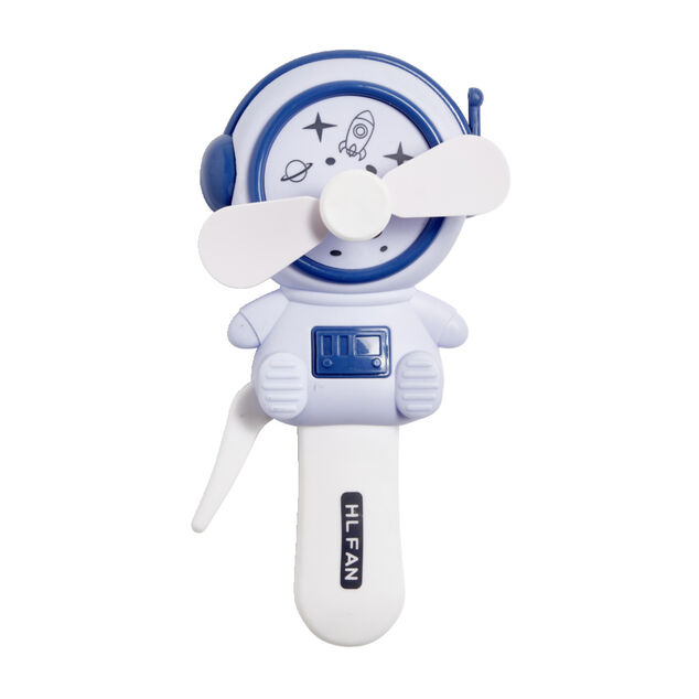 Ventilateur manuel forme astronaute 3 coloris