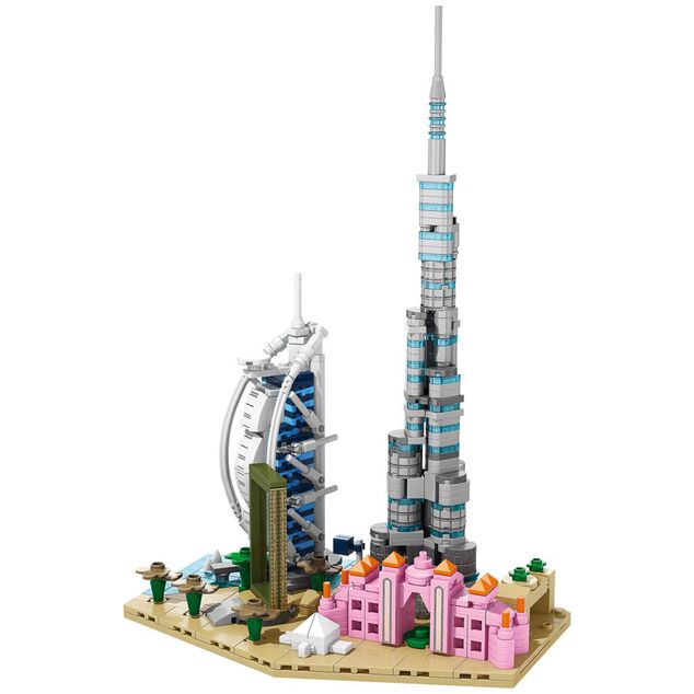 Bloc de construction Skyline 593 pi&egrave;ces (4 mod&egrave;les)