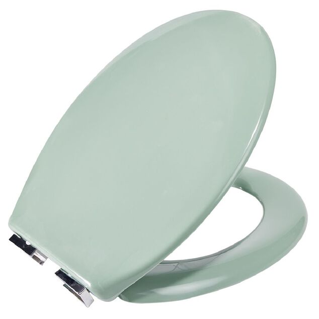 Abattant WC duroplast vert avec frein de chute déclipsable réglable