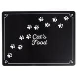 Tapis repose gamelle animaux Cat's Food plastique 32x43cm