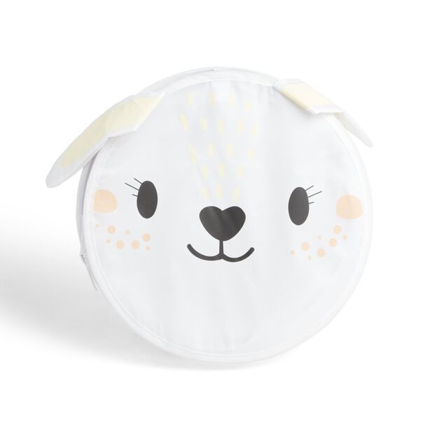 Panière enfant pliable souple ours ou lapin 38L - Ø35xH40cm