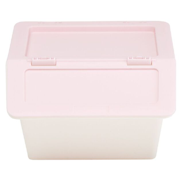 Bo&icirc;te de rangement &agrave; empilable plastique 10x10xH7,5cm (4 mod&egrave;les)