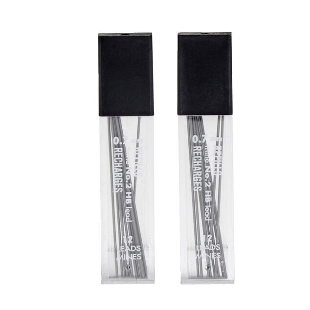 Lot de 24 mines HB 0,7mm