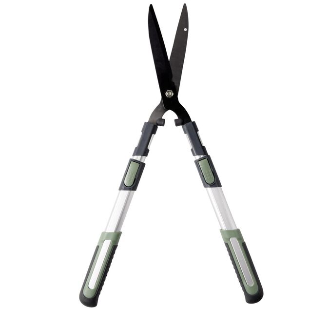Cisaille taille haie t&eacute;lescopique gris et vert