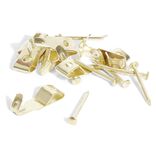 8 crochets &agrave; tableau avec aiguille acier laitonn&eacute; - N&deg;0