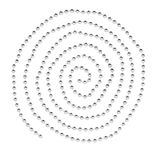 Guirlande de Noël perle argent 2,70 m