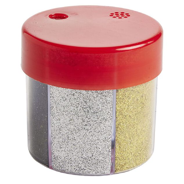 Paillette dans bo&icirc;te carrousel 6 couleurs &Oslash;6xH6,5cm