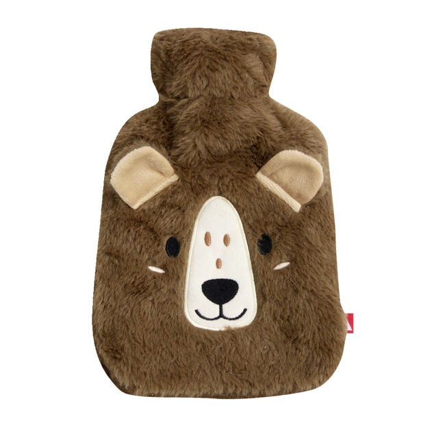 Bouillotte avec housse design animal ours ou lapin 800ml