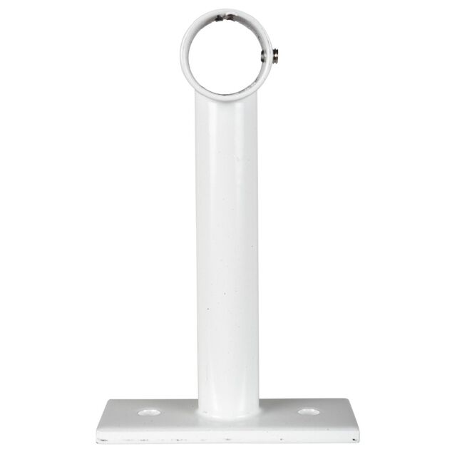 Support long pour tringle blanc m&eacute;tal