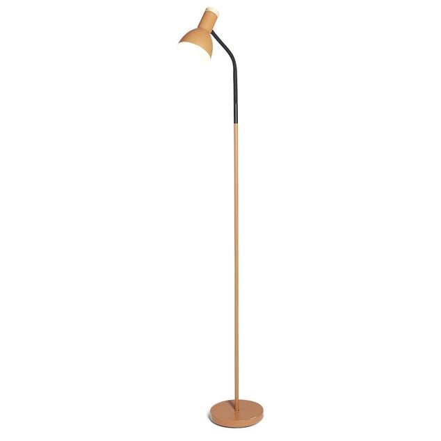 Lampadaire noir et orange H150cm