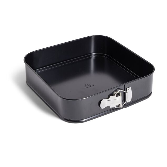 Moule charnière carré métal noir 26x26xH6,8cm