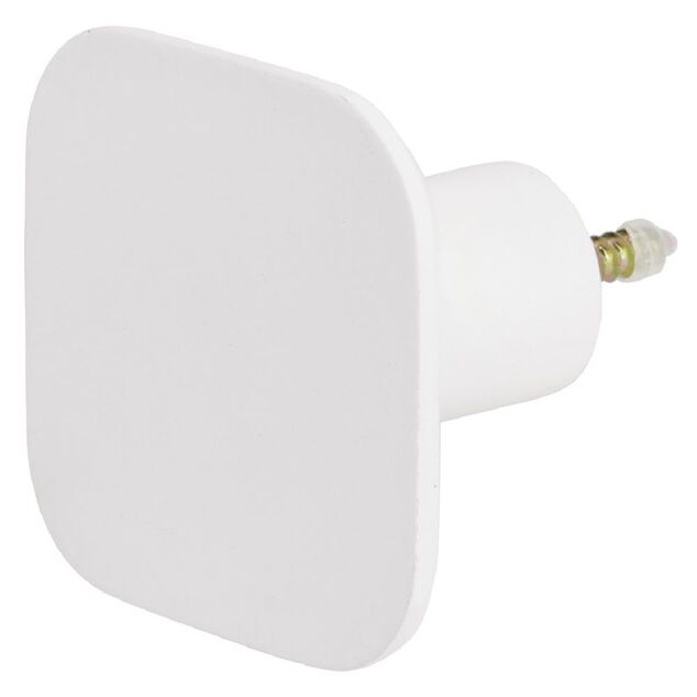 Pat&egrave;re murale carr&eacute;e blanc polyr&eacute;sine 7x7cm