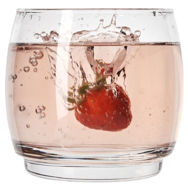 Verre bas transparent 33 cl x3