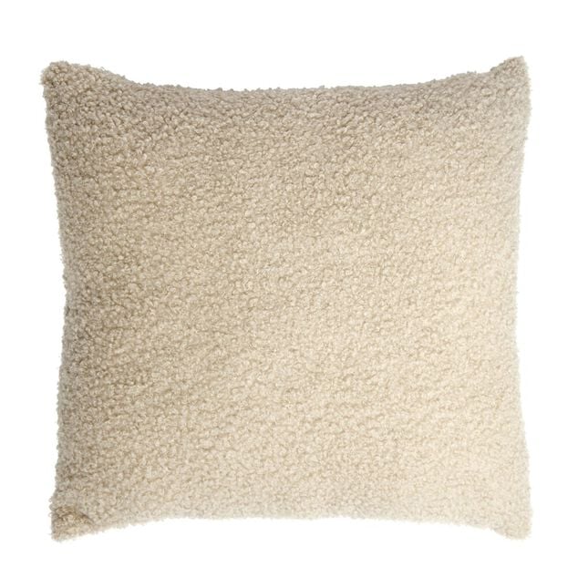 Coussin carré effet laine bouclette 40x40cm (3 modèles)