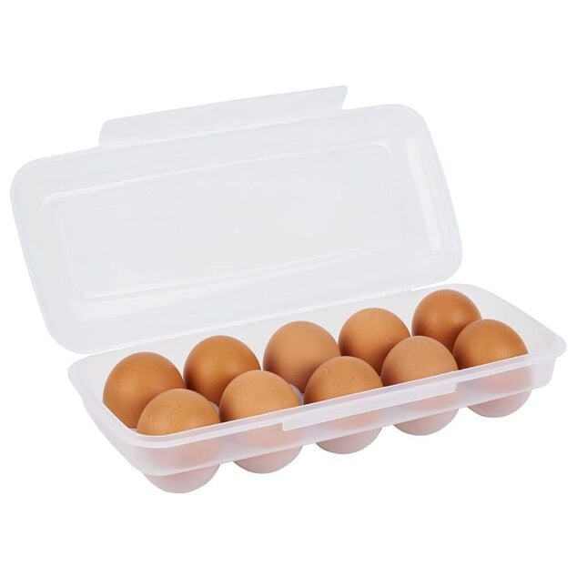 Bo&icirc;te de rangement pour 10 oeufs - L.27x11,5xH6,8cm