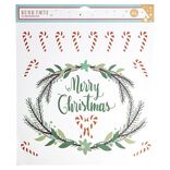 Décoration fenêtre Noël électrostatique sapin ou Merry Christmas