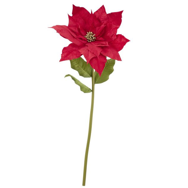 Fleur de No&euml;l artificielle XL poinsettia rouge H150cm