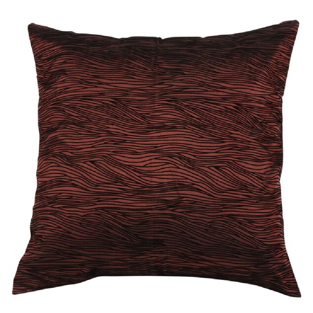 Housse de coussin effet satin&eacute;