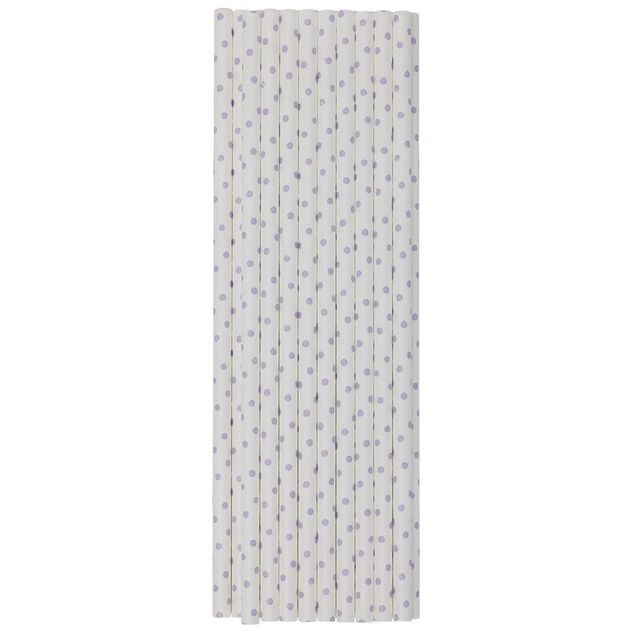 Paille en carton blanc x20