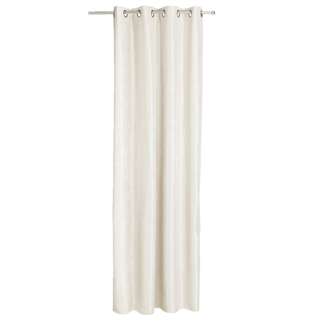 Rideau occultant &agrave; oeillets 140x260cm polyester beige