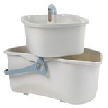 Seau de m&eacute;nage 11L avec panier gris et bleu