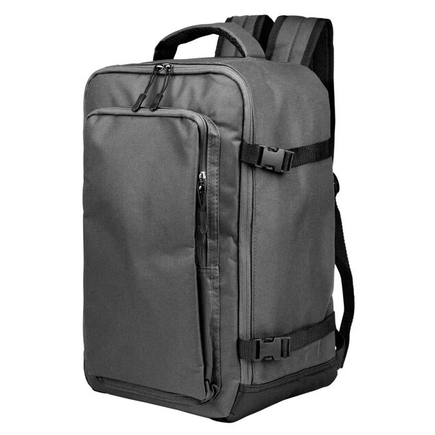 Sac &agrave; dos voyage 20L lowcost polyester gris L25xP20xH40cm