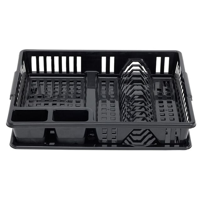 &Eacute;gouttoir &agrave; vaisselle noir