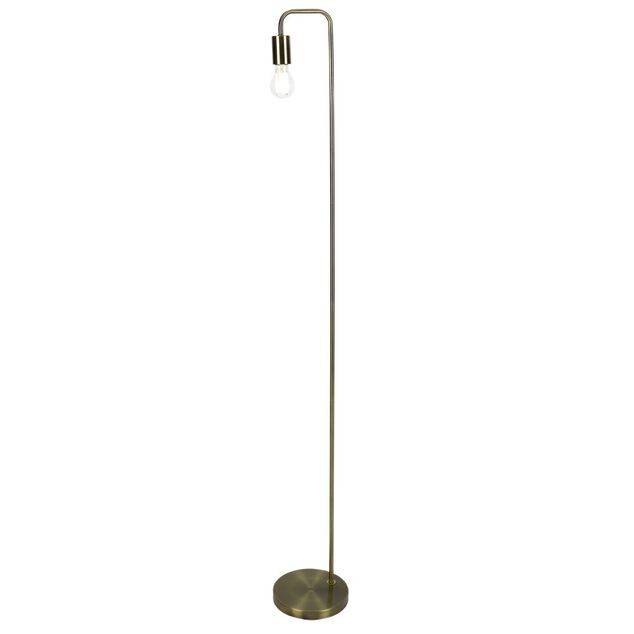 Lampadaire filaire doré Ø20xH150cm