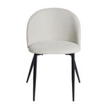 Chaise Gaëlle noir et gris L51xP55xH75cm