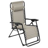 Fauteuil relax inclinable avec t&ecirc;ti&egrave;re bleu