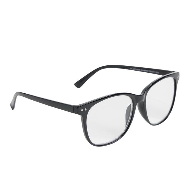 Lunette loupe de lecture en m&eacute;tal noir glossy 13,5x14xH4cm