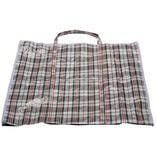 Sac de course quadrillage rouge noir blanc 68x15xH68cm