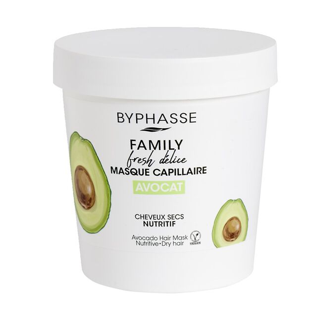 Masque capillaire Byphasse Family Fresh avocat cheveux secs  250ml