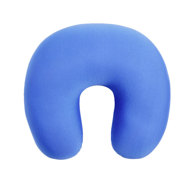 Coussin de voyage bleu clair 28x28x9cm