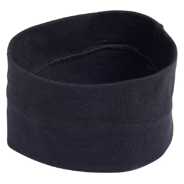 Bandeau large maille noir