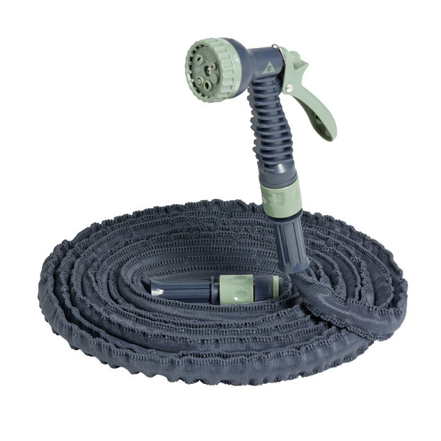 Tuyau extensible avec pistolet aquastop 5&agrave;15m