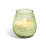 Bougie citronnelle verre relief &Oslash;9xH10cm (2 mod&egrave;les)