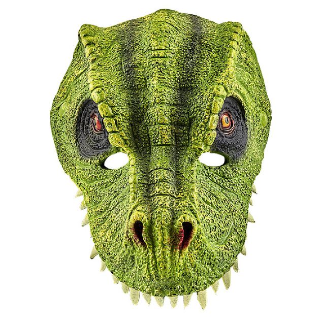 Masque enfant dinosaure vert